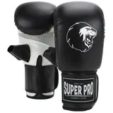 Super Pro Boxhandschuhe schwarz S