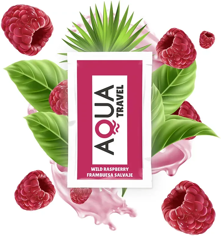 AQUA TRAVEL - SCHMIERMITTEL AUF WASSERBASIS MIT WILD-HIMBEER-GESCHMACK 6 ML