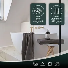 ZOLLNER Handtuchset 70 x 140 cm grau 2 St.