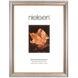 Nielsen Bilderrahmen Derby 50 x 70 cm Holz Silber