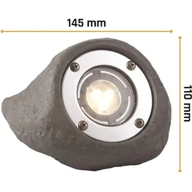 Garden Lights Strahler Polyresin 12v 190lm 3W Grau