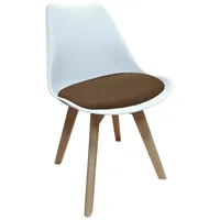 Hti-Living Esszimmerstuhl Atlanta Weiß/Braun