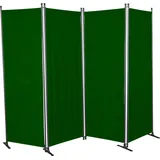Angerer Paravent, 4-teilig, PE, ca. B220/H165 cm grün