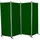 Angerer Paravent, 4-teilig, PE, ca. B220/H165 cm grün