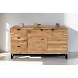 SAM Sideboard Kommode Akazienholz naturfarben massiv 145 x 80 cm Sukhothai