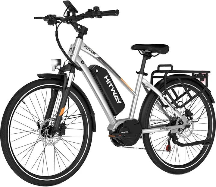 HITWAY BK-U1 27,5 Zoll Elektrofahrrad, 250 W Mittelmotor, 36 V 13 Ah Lithium-Akku, 120–150 km