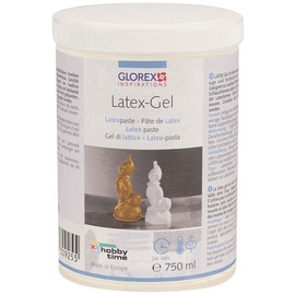 Glorex  GLOREX 6 2305 40 - Latex - Gel, Latexpaste, 750 ml, natürliche, lufthärtende Formbaumasse auf 1-Komponenten-Wasserbasis vom Kautschukbaum