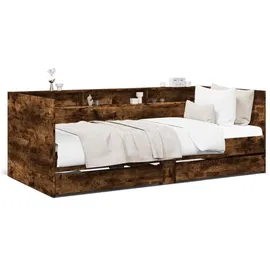 vidaXL Tagesbett mit Schubladen 90 x 200 cm braun