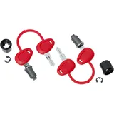 GIVI Z227 Gleichsperrendes-Schloss-Set, 2-Fach, Schwarz, Größe 40