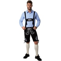 dressforfun Trachtenlederhose Lederhose Frankenwald schwarz