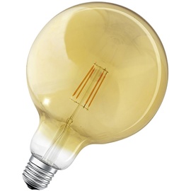 Ledvance Smarte LED-Lampe mit ZigBee, E27, Dimmbar, Warmweiß (2400K), Goldene Globeform, Klares Filament, Ersatz für 55W-Glühbirnen, steuerbar mit Systemen wie Alexa, Google oder Hue