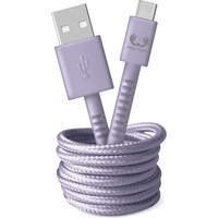 Fresh 'n Rebel USB Kabel "Fabriq", 2,0m Dreamy Lilac 2 m, USB A USB C Lila