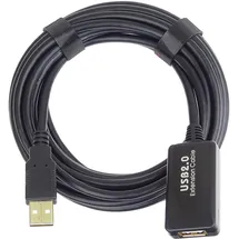 PremiumCord USB-A auf USB-B 25 m Schwarz