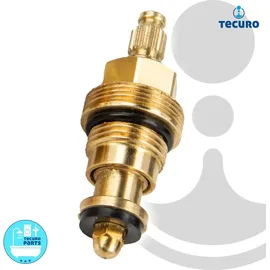tecuro Universal Ventil Oberteil 3/8 Zoll Messing - Gold