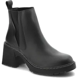 Schwarze Stiefeletten Artiker Modische Damenschuhe Für Herbst, 36