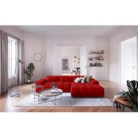 Livetastic Ecksofa Leder 3-Sitzer Dunkelgrau