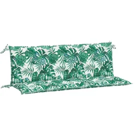 vidaXL Bankauflage 150 x 50 x 7 cm grün 2 St.