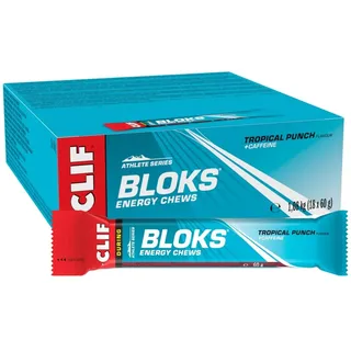 Clif Bar Unisex Clif Shot Bloks Tropical Punch Karton 18 x 60g)