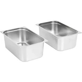 vidaXL Gastronormbehälter 2 Stk. GN 1/1 200 mm Edelstahl