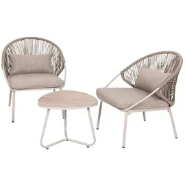 avestar Bistroset 3-tlg. Beige/Grau