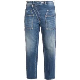 LE TEMPS DES CERISES Cosy Pocket Jeans 7/8 Destroy blau, Nr. 2, blau, 27W - 27W