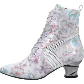 SIMEN Schnürstiefeletten Damen Weiß 37