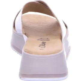 s.Oliver Damen Pantolette mit Kreuzbandage und bequemem Keilabsatz 5-27262-44, Größe:41 EU, Farbe:Weiß - 41