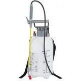 Relaxdays Drucksprüher, 5 l, Pflanzenbewässerung & -schutz, verstellbare Düse, Skalierung, Pumpsprühgerät, weiß-grau
