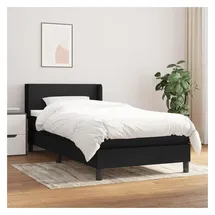 vidaXL Boxspringbett 100 x 200 cm Schwarz