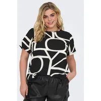 ONLY CARMAKOMA Damen Carvica Life Top WVN Noos T-Shirt,