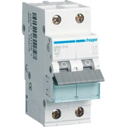 Hager Nicht einlesen, 50 - 60 Hz, 10 A, 2P, 35 mm, 70 mm, 83 mm