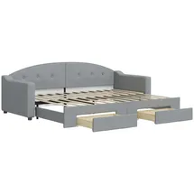 vidaXL Tagesbett 80 x 200 cm Hellgrau