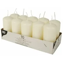 Papstar Stumpenkerze 9 x 4 cm 10 St. creme