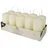 Papstar Stumpenkerze 9 x 4 cm 10 St. creme