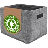 DuneDesign Filz Aufbewahrungskorb Oda in Grau | Gr.: onesize