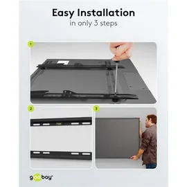 goobay TV-Wandhalterung Basic FIXED (XL) schwarz