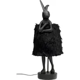 Kare DESIGN Tischleuchte Animal Rabbit Polyresin Schwarz 68 cm