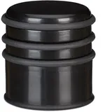 Relaxdays Türstopper Schwarz 7 cm