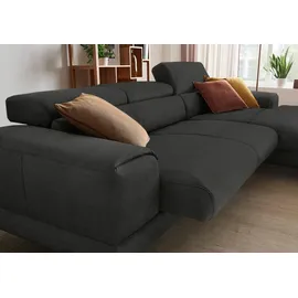 W.Schillig Eckcouch Polyester 3-Sitzer Grau