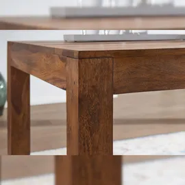 FineBuy Esstisch Sheesham Massivholz Küchentisch Esszimmer