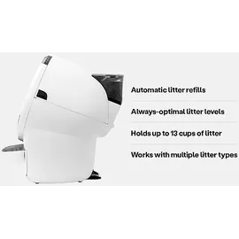 whisker Litter-Robot 4 LitterHopper Katzentoiletzezubehör 1 Stück Weiß
