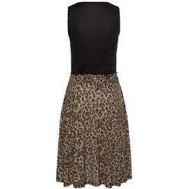 Buffalo Jerseykleid Shirtkleid Animalprint Schwarz 38