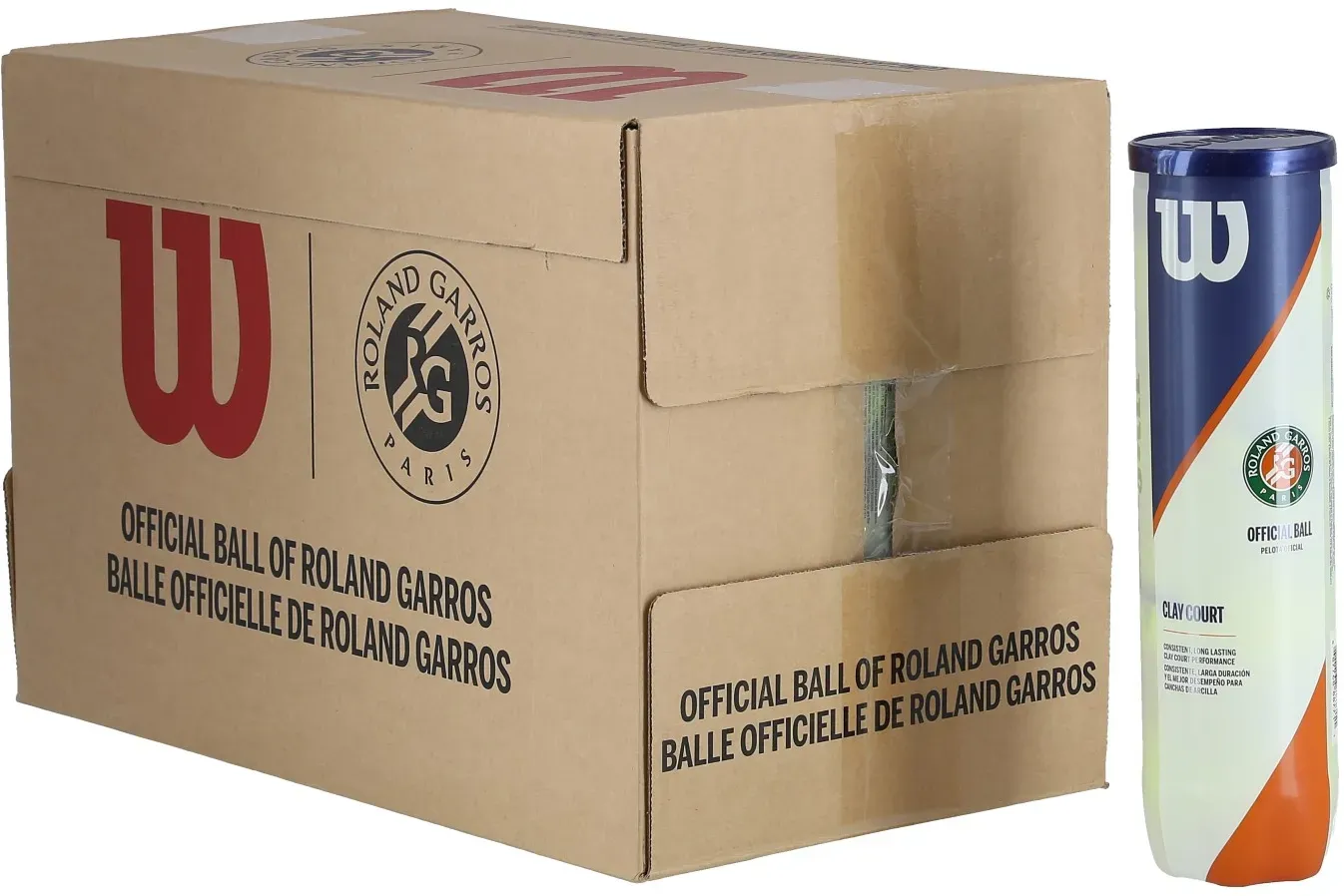 Wilson Tennisbälle Roland Garros Clay Dose 18x4er im Karton