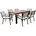 Gartentisch 150 90 75 cm Beige/Braun