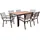 Home Deluxe Cantos Gartentisch 150 x 90 x 75 cm Beige/Braun