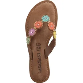 LAZAMANI Pantolette für Damen bunt, Größe 37 EU