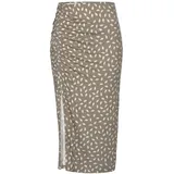 vivance by lascana Jerseyrock Damen Bedruckt Braun/Creme 40
