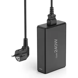 Hama USB-Ladestation 5 Ports, GaN, Schnellladegerät, 4xUSB-C, 1xUSB-A, PD, 240 W (00201977)
