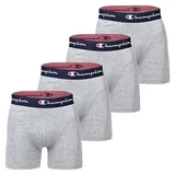 Champion Boxershort 4er Pack in Hellgrau meliert L