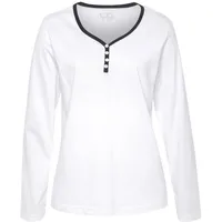 VIVANCE Pyjamaoberteil weiß 32/34